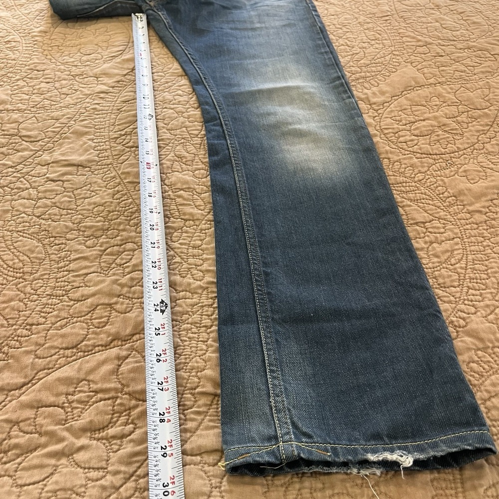 Gilded Age GA-1008Z Luxury Italian Denim Straight Leg 30x32 Green Stitch Accent - Picture 3 of 14